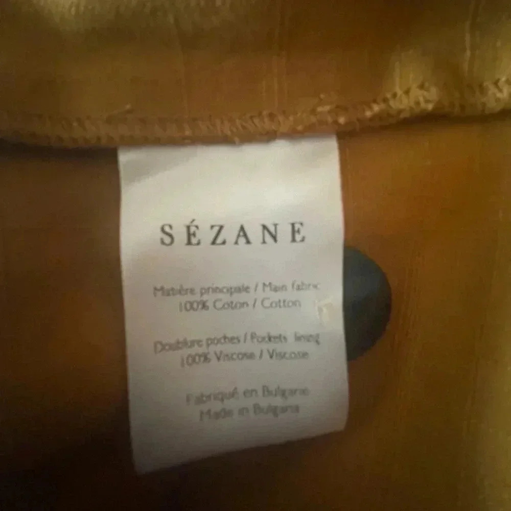 Sézane pants Mustard yellow Armando Trousers 14 Ocre $288 - Picture 11 of 14